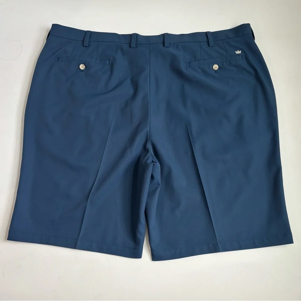 Peter Millar Wicking Performance Golf Shorts Mens 46 Navy Blue
